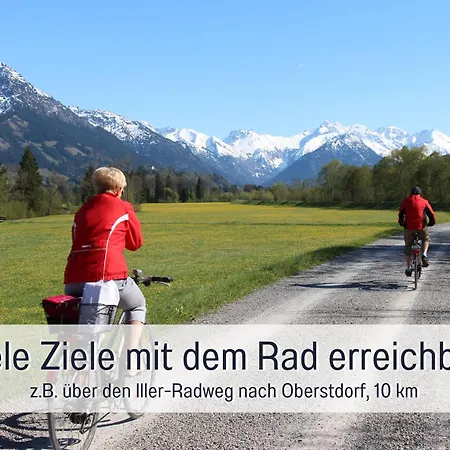 Biohof Burger, 3 Sonnige Fewo, Alle Mit Balkon, Spielzimmer, Grillhuette, 7 Km Vor Oberstdorf 볼슈테르란크