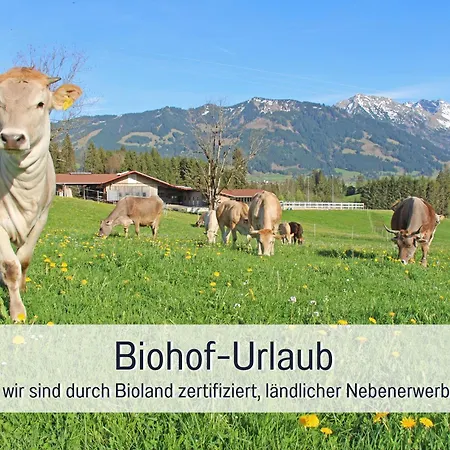 Farm stay Biohof Burger, 3 Sonnige Fewo, Alle Mit Balkon, Spielzimmer, Grillhuette, 7 Km Vor Oberstdorf Bolsterlang