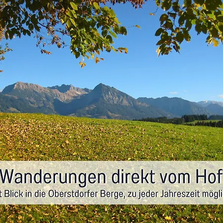 Biohof Burger, 3 Sonnige Fewo, Alle Mit Balkon, Spielzimmer, Grillhuette, 7 Km Vor Oberstdorf Bolsterlang