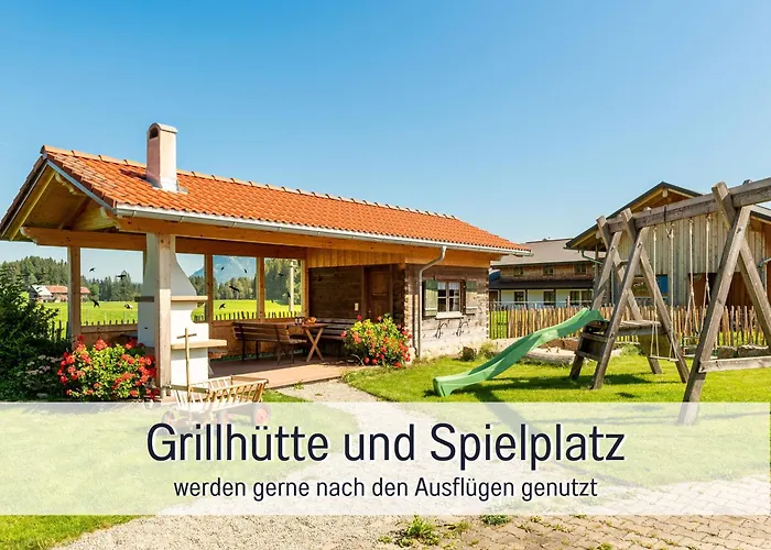 Biohof Burger, 3 Sonnige Fewo, Alle Mit Balkon, Spielzimmer, Grillhütte, 7 Km Vor Oberstdorf Bauernhof