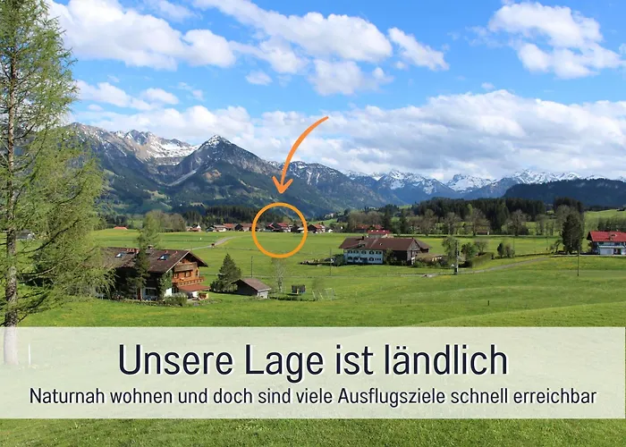 Biohof Burger, 3 Sonnige Fewo, Alle Mit Balkon, Spielzimmer, Grillhütte, 7 Km Vor Oberstdorf Bauernhof Bolsterlang