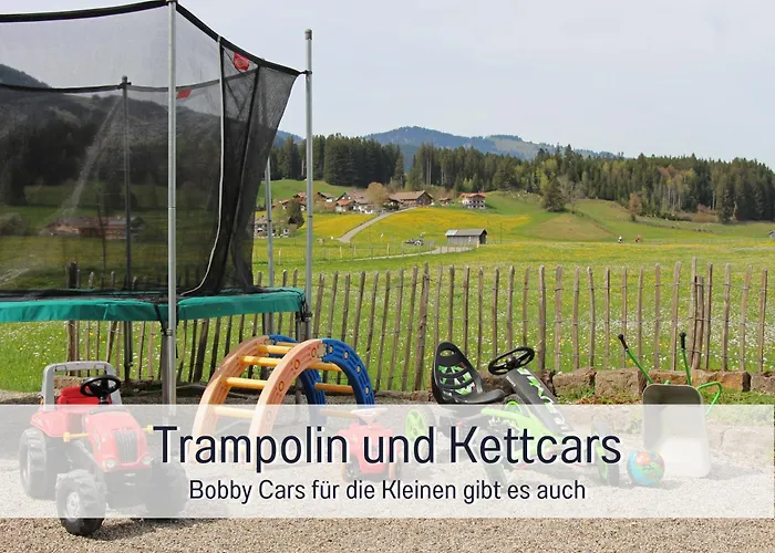 Biohof Burger, 3 Sonnige Fewo, Alle Mit Balkon, Spielzimmer, Grillhütte, 7 Km Vor Oberstdorf Bauernhof *